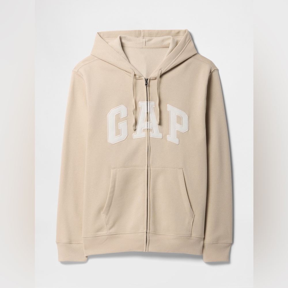 GAP beige Zip-Up Hoodie BNWT